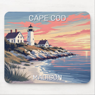 Tapis De Souris Nom personnalisé Cape Cod Massachusetts