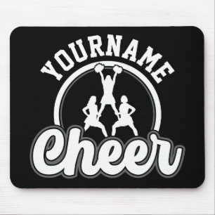 Tapis De Souris NOM personnalisé Cheer Team Varsity Pom-pom girl