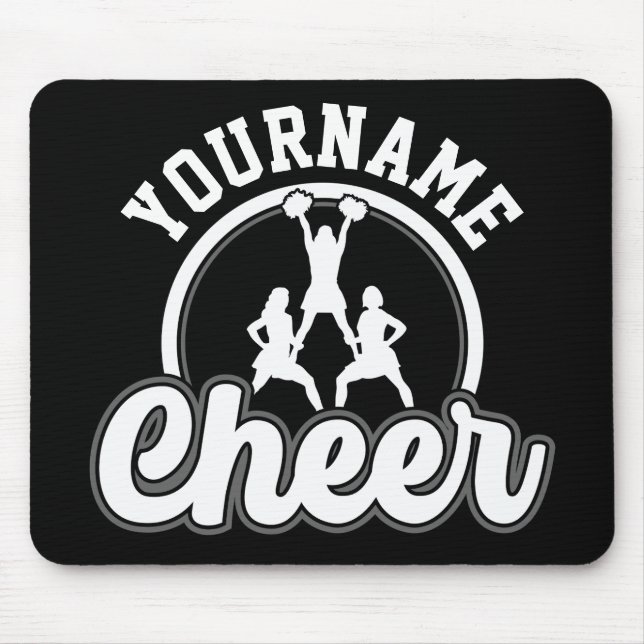 Tapis De Souris NOM personnalisé Cheer Team Varsity Pom-pom girl (Devant)