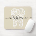 Tapis De Souris Nom personnalisé Dental Empreinte de léopard Tooth<br><div class="desc">Nom Personnalisé Dental Empreinte de léopard Dot Pesonalized Gifts!</div>
