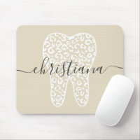 Nom personnalisé Dental Empreinte de léopard Tooth