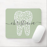 Tapis De Souris Nom personnalisé Dental Empreinte de léopard Tooth<br><div class="desc">Nom Personnalisé Dental Empreinte de léopard Dot Pesonalized Gifts!</div>