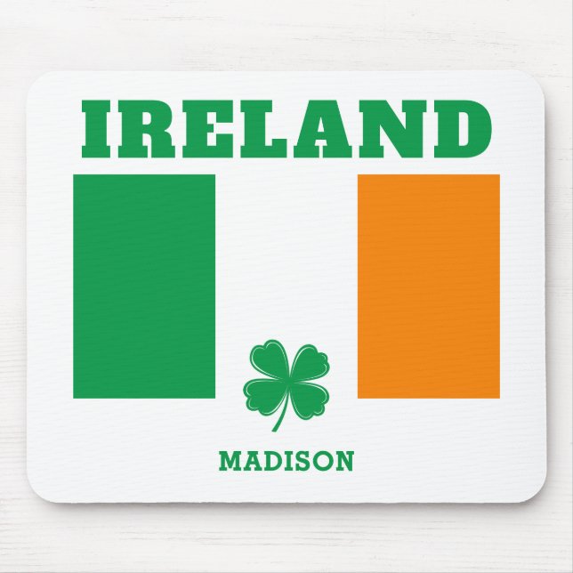 Tapis De Souris Nom personnalisé Irlande (Devant)