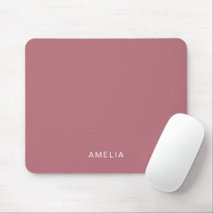 Tapis De Souris Nom personnalisé Rose Gold