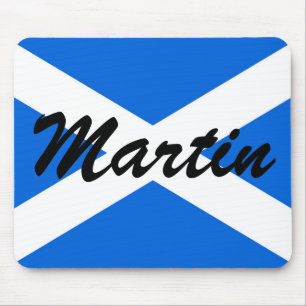 Tapis De Souris Nom personnalisé Scottish Flag mpcnt