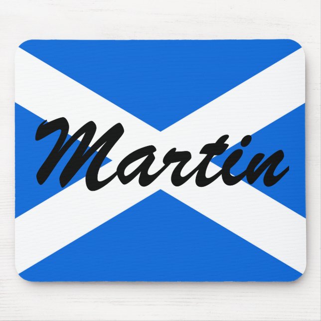 Tapis De Souris Nom personnalisé Scottish Flag mpcnt (Devant)