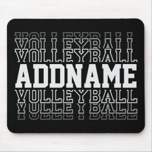 Tapis De Souris NOM PERSONNALISÉ Vanisant Volleyball Logo Joueur d