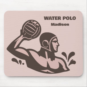 Tapis De Souris Nom personnalisé Water Polo
