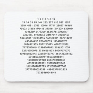 Tapis De Souris Nombres de Fibonacci dans des couleurs de Chakra