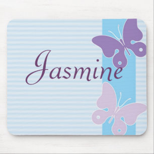 Tapis de souris nommé personnalisé - papillons