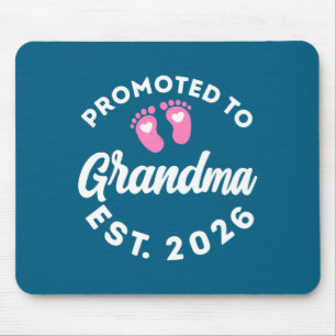 Tapis De Souris Nommée grand-mère prévue 2026 annonce de bébé pour