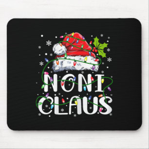 Tapis De Souris Noni Claus Noël Père Noël Famille jumelée chapeau