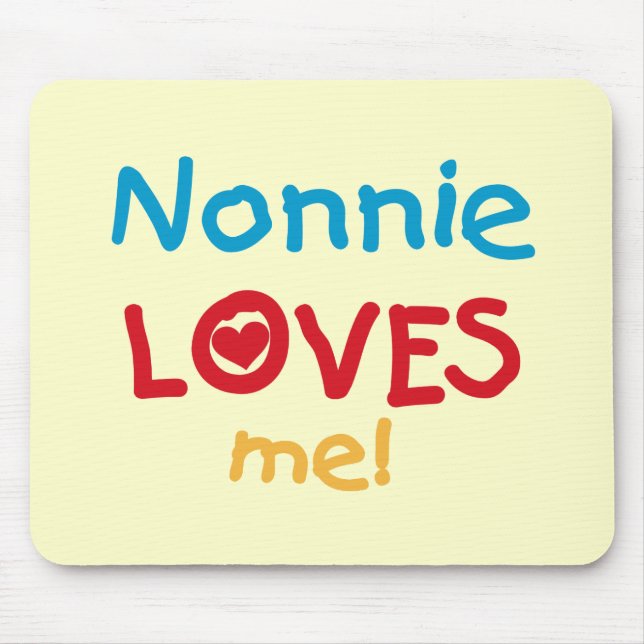 Tapis De Souris Nonnie aime moi t-shirts et cadeaux (Devant)