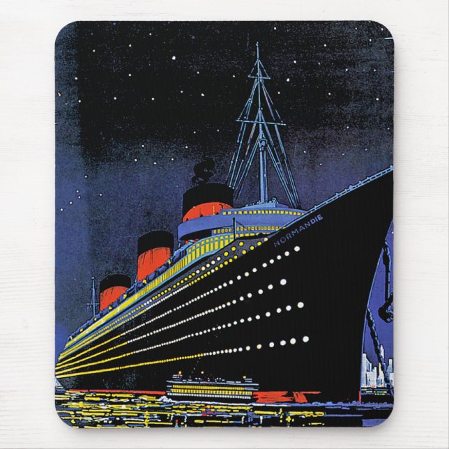 Tapis De Souris Normandie la nuit (Devant)