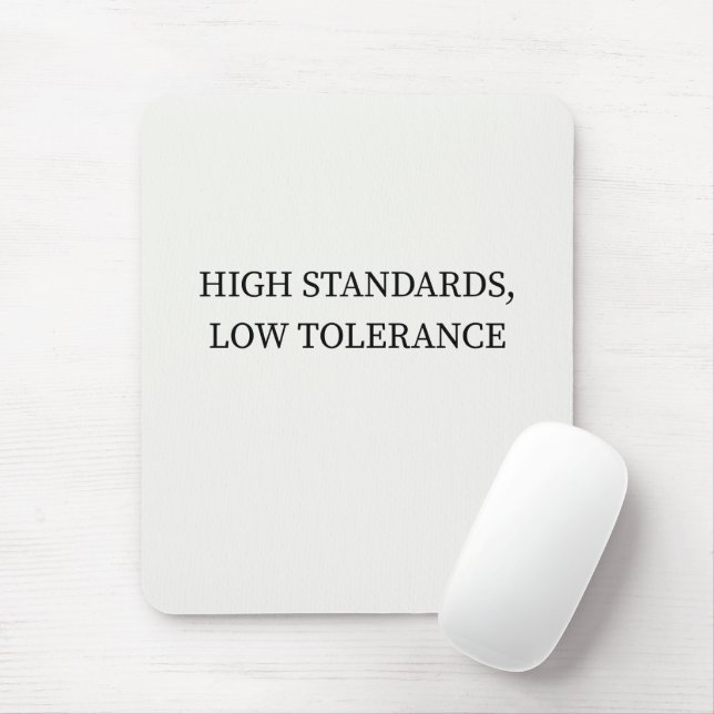 Tapis De Souris Normes élevées, Tolérance faible Affiche minimalis (Avec souris)