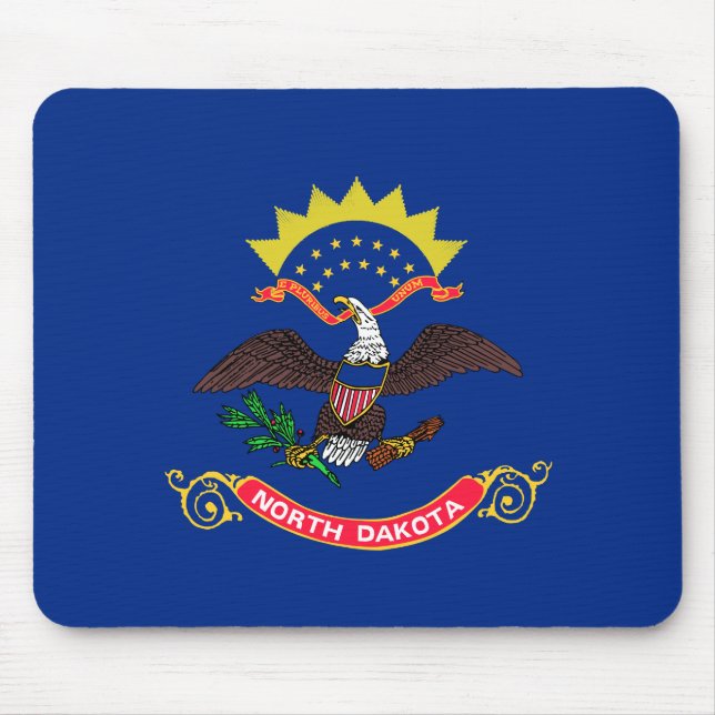 Tapis De Souris North Dakota Flag (Devant)