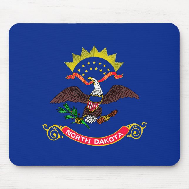 Tapis De Souris North Dakota State Flag Design (Devant)