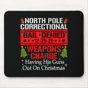 Tapis De Souris North Le correctionnel ayant ses armes à feu sur C