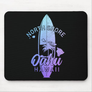 Tapis De Souris North Shore Oahu Hawaï Planche de Surf Surfing Sur
