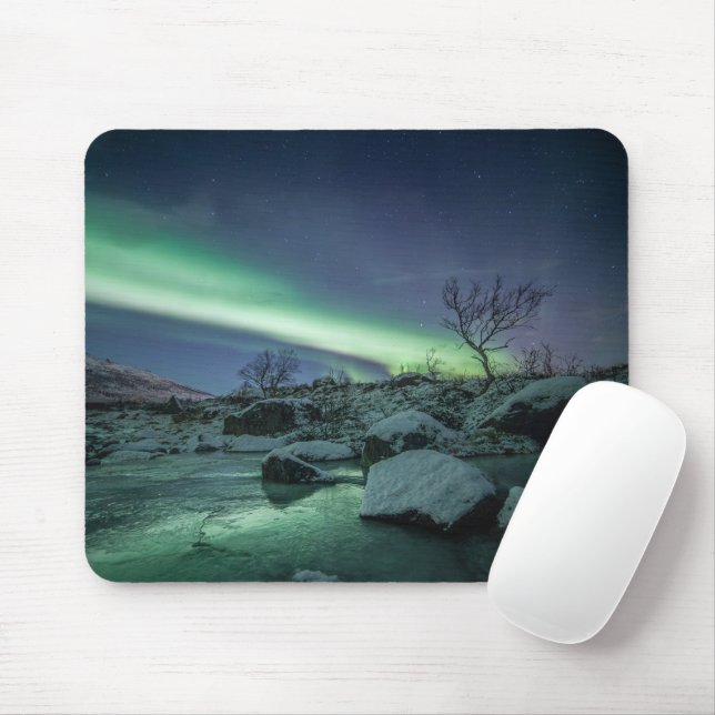 Tapis De Souris Northern Lights Norvège (Avec souris)
