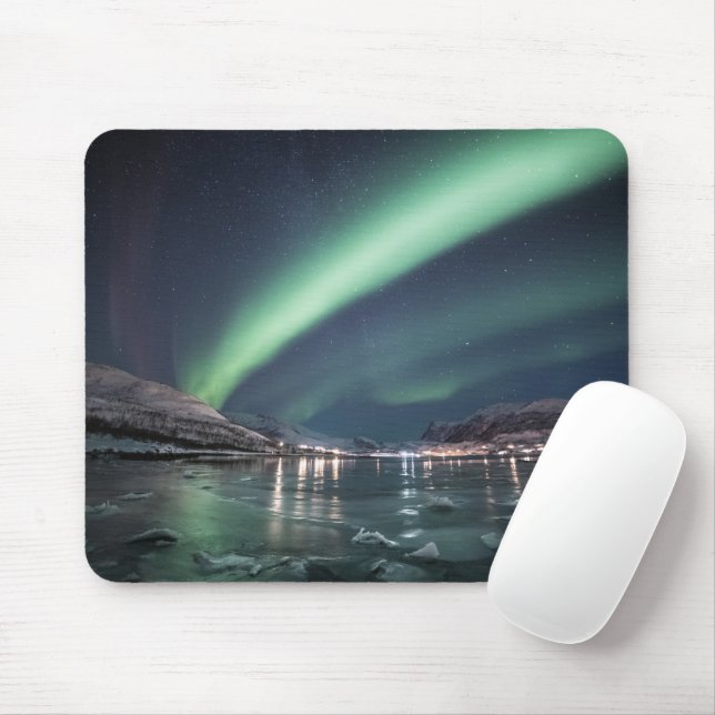 Tapis De Souris Northern Lights Norvège (Avec souris)