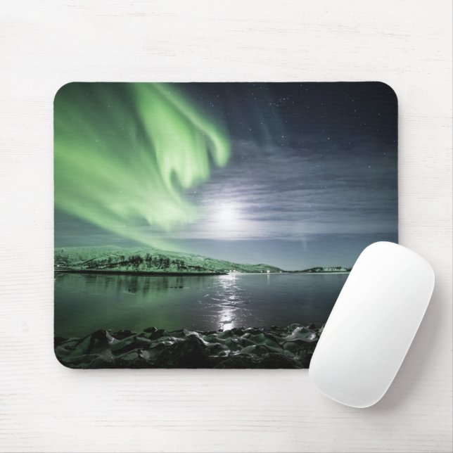 Tapis De Souris Northern Lights Norvège (Avec souris)
