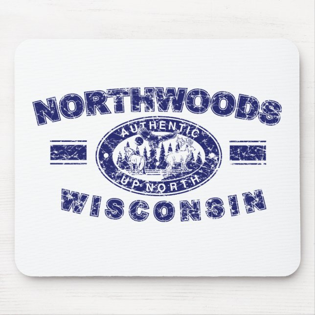 Tapis De Souris Northwoods-Distressed-[Conv (Devant)