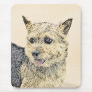 Tapis De Souris Norwich Terrier Peinture - Cute Original Dog Art