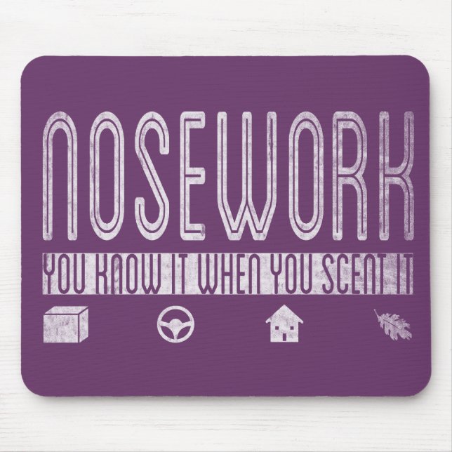 Tapis De Souris Nosework canin : Vous le savez quand vous le (Devant)