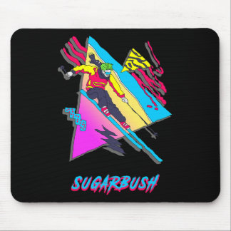 Tapis De Souris Nostalgic 1980s Skier Sugarbush Sports d'hiver Ent