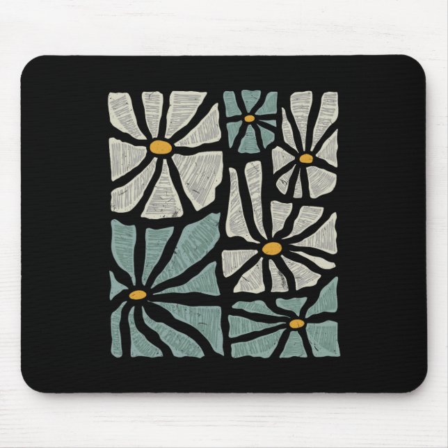 Tapis De Souris Not My President 2025 Retro Subtle Boho Floral Ant (Devant)