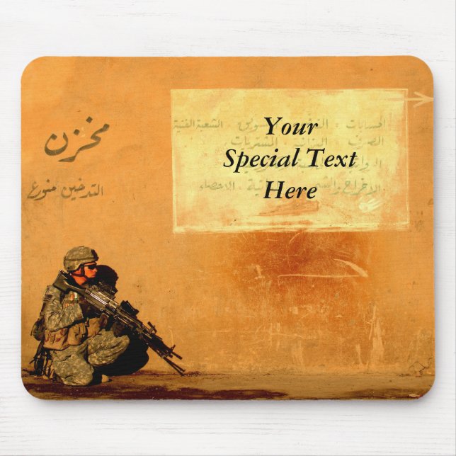 Tapis De Souris Note militaire faite sur commande d'amour sur le (Devant)
