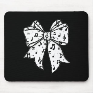 Tapis De Souris Notes de musique Coquette Bow Professeur de musiqu