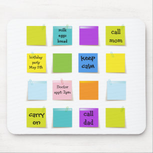 Tapis De Souris Notes de papier