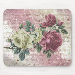 Tapis De Souris Notes musicales Vintages pour les Roses