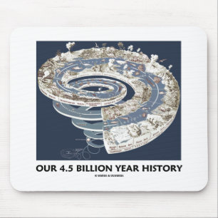Tapis De Souris Notre 4,5 milliards d'histoire d'an (chronologie