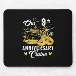 Tapis De Souris Notre couple de vacances en croisière dorée pour n