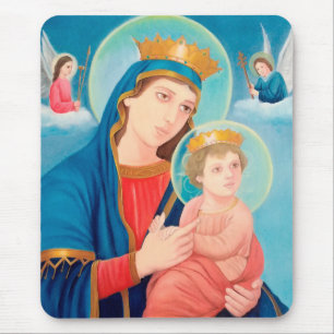 Tapis De Souris Notre-Dame de Perpétuel aide catholique