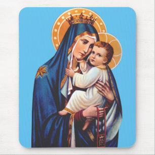 Tapis De Souris Notre-Dame du Mont-Carmel Art dévotionnel