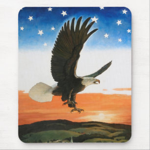Tapis De Souris Notre Emblème par Newell Convers Wyeth