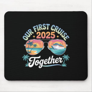 Tapis De Souris Notre première croisière 2025 ensemble couple asso