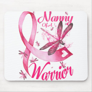 Tapis De Souris Nounou D'Un Guerrier Dragonfly Cancer Du Sein