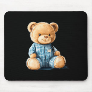 Tapis De Souris Nounours ours en peluche en pyjama mignon 