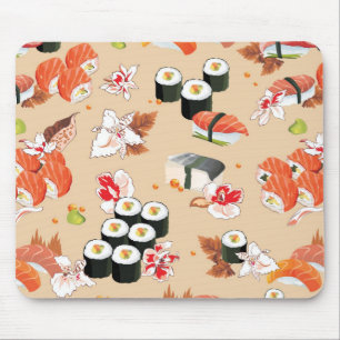 Tapis De Souris Nourriture japonaise : Motif 3 de sushi