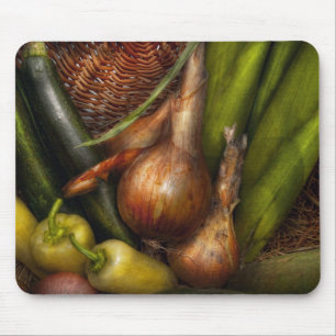 Tapis De Souris Nourriture - Légumes - Légumes verts et Oignons