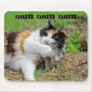 Tapis De Souris Nourriture pour chat Rock Nom