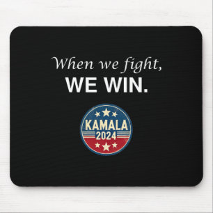 Tapis De Souris Nous combattons Harris 2024 Kamala Harris pour le