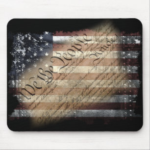 Tapis De Souris Nous le drapeau américain vintage Mousepad de