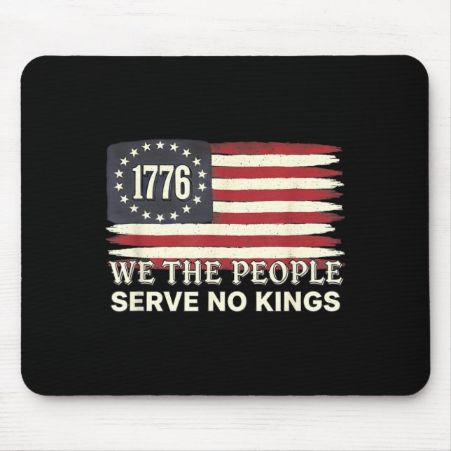 Tapis De Souris Nous Le Peuple 1776 Drapeau Américain Ne Servons A (Devant)