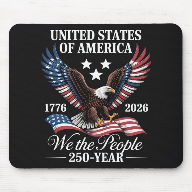 Tapis De Souris Nous Le Peuple 250 ans amérique (Devant)